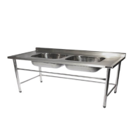 PIA INOX 2 CUBAS 2,40X0,65X0,90